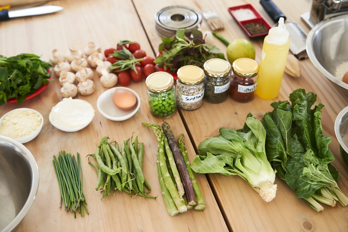 Athlete preparing nutritious meal for energy and performance
